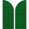 Ekena Millwork Americraft 6-Board (2 Batten) Wood Joined Board-n-Batten Shutters w/ Arch Top, ARW101BQ621X77HGH, PR ARW101BQ621X77HGH - alternate 1